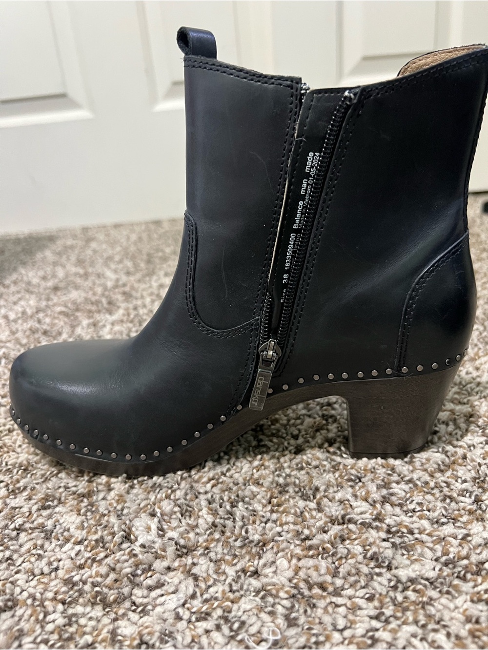 Dansko Shayna Boot black leather sz38 - Picture 3 of 10
